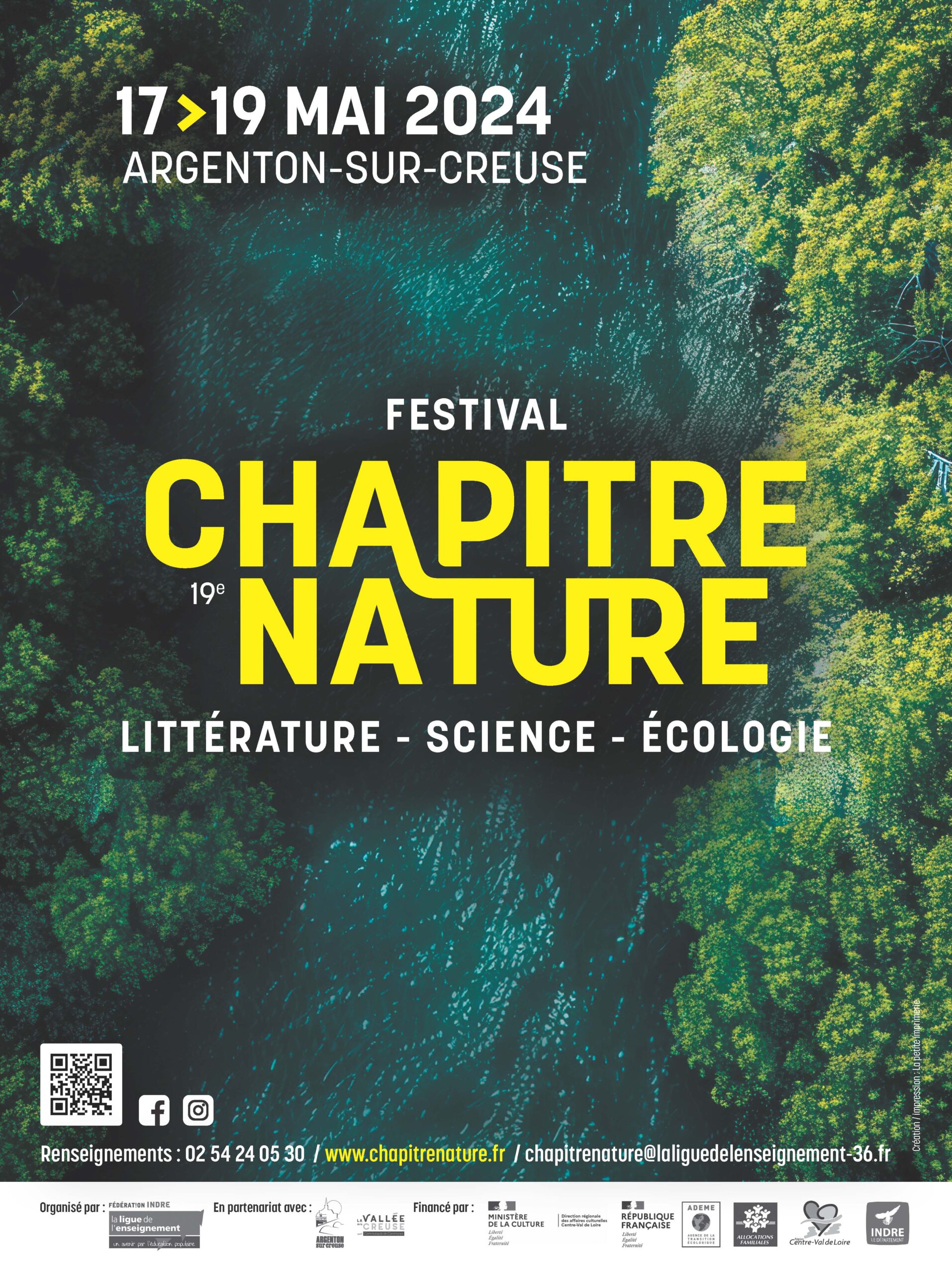 Festival Chapitre Nature, littérature - science - écologie - du 17 au 19 mai 2024
